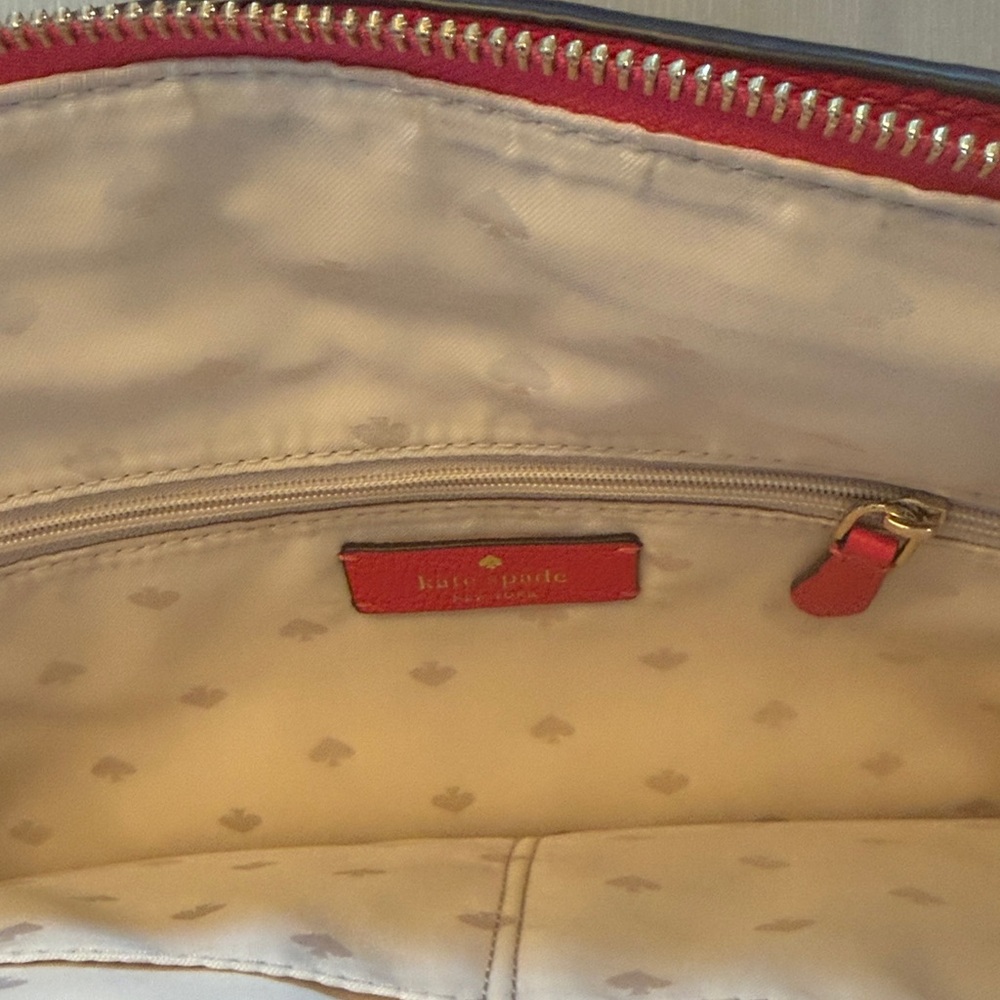 Kate Spade Pink Leather Tote Bag LIKE NEW - Picture 6 of 8